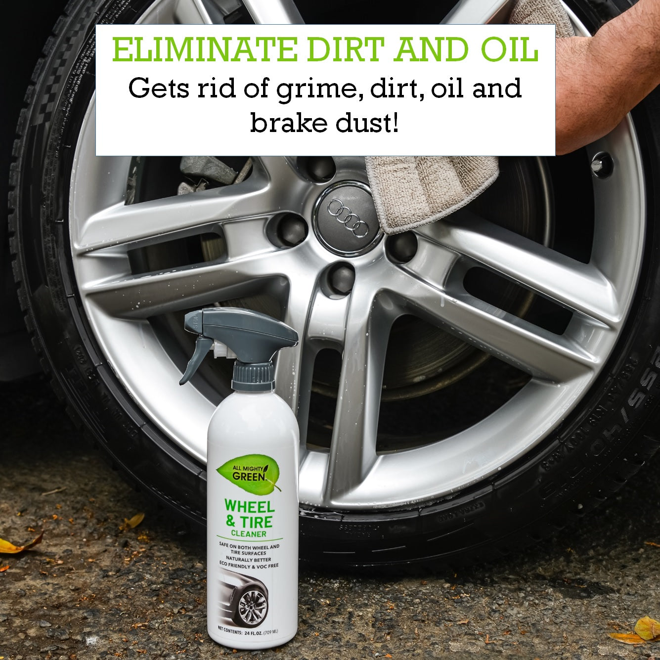 All Mighty Green Wheel & Tire Cleaner | 24 oz. Spray