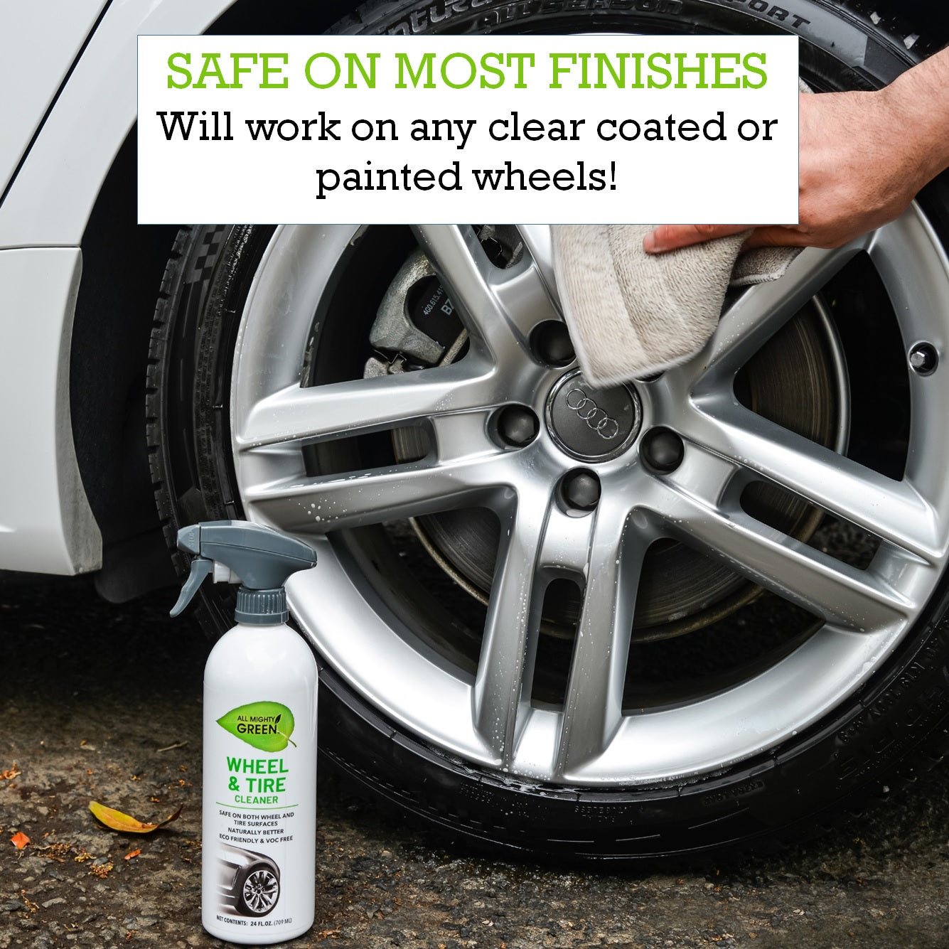All Mighty Green Wheel & Tire Cleaner | 24 oz. Spray