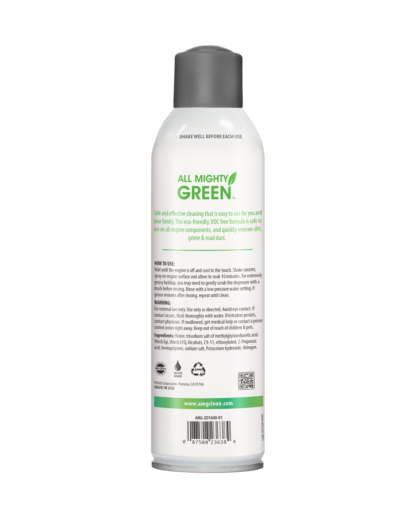 All Mighty Green Engine Cleaner and Parts Degreaser | 16 oz. Aerosol